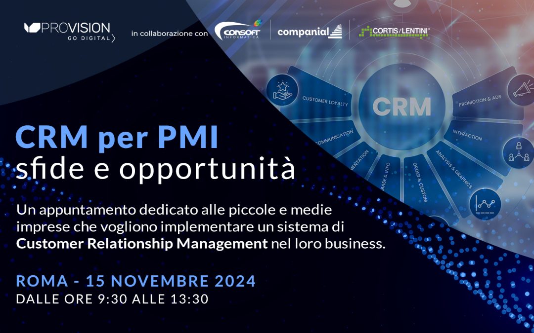 CRM per PMI – evento 15/11/2024 roma