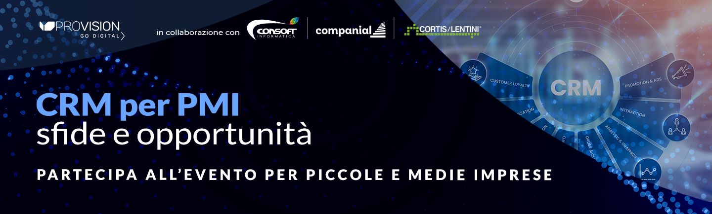 Evento CRM per PMI Roma 15 novembre 2024 -Consoft Informatica