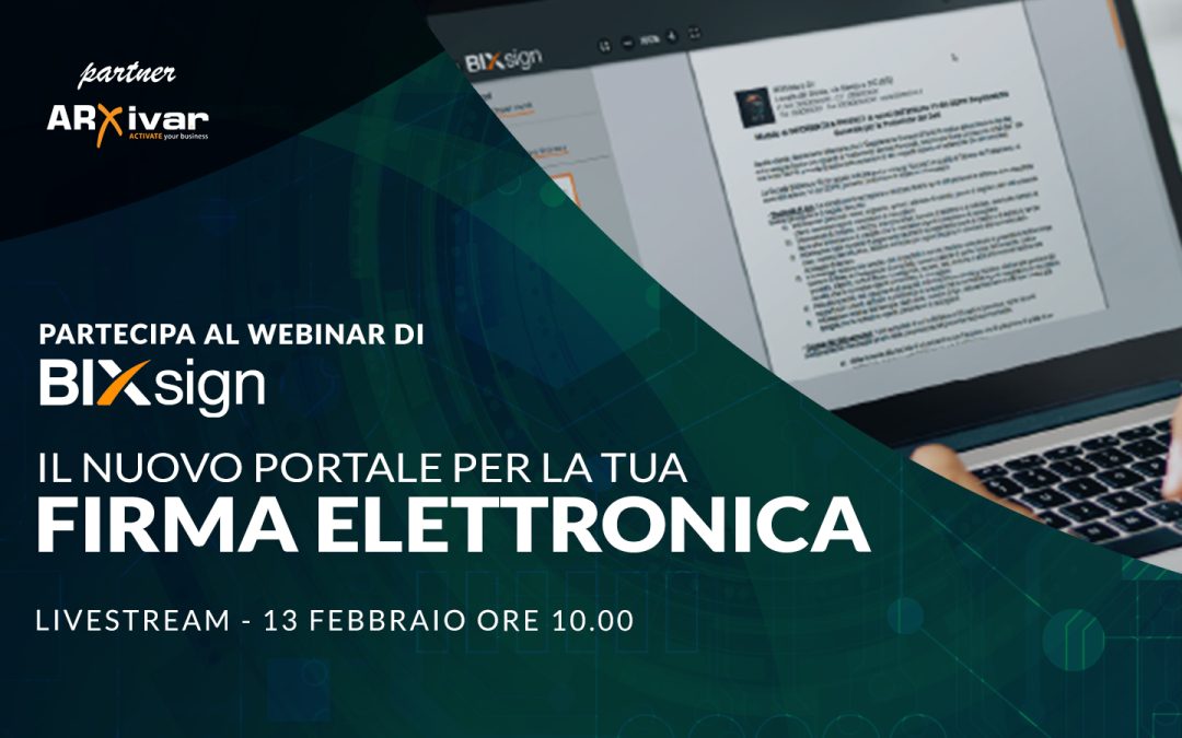 Scopri BIX-SIGN – webinar 13/02/2025