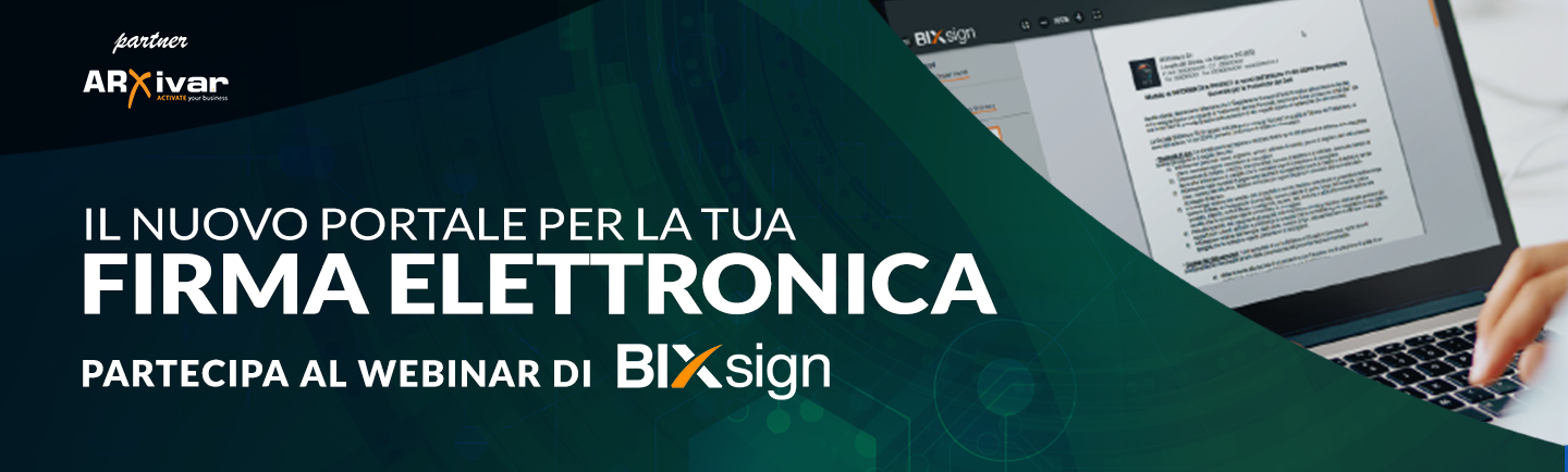 Webinar BIX-SIGN 13 febbraio 2025 online-Consoft Informatica