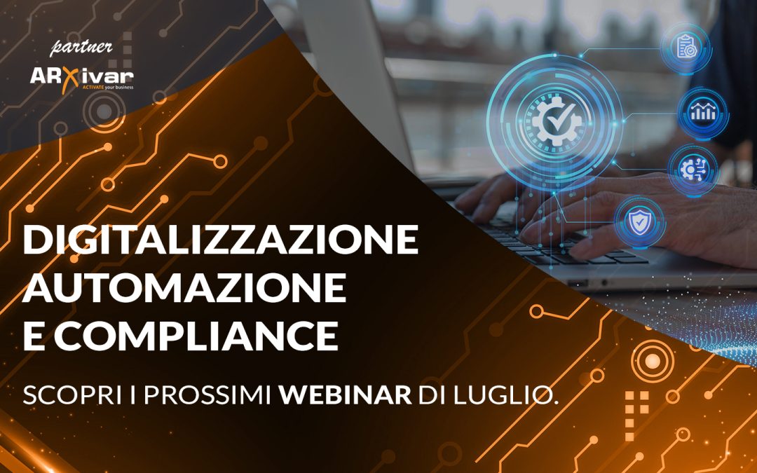 Programmazione webinar ARXivar – luglio 2025