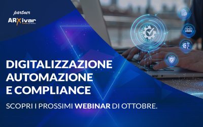 Programmazione webinar ARXivar – ottobre 2025